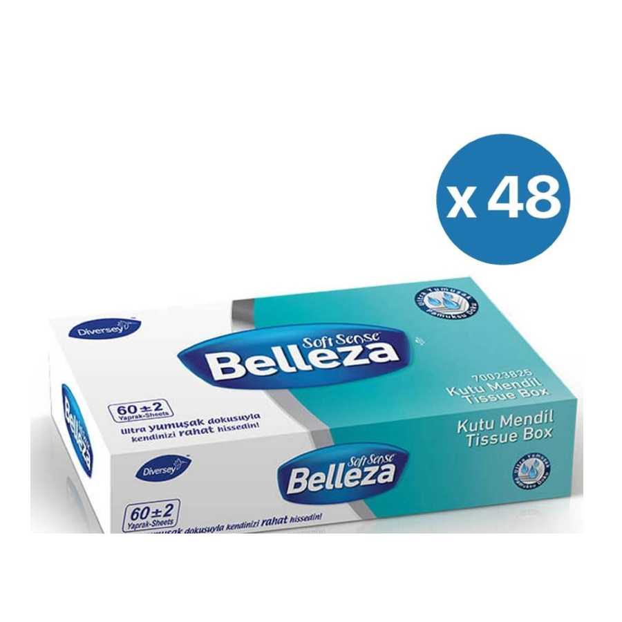 Belleza Kutu Mendil 60lı