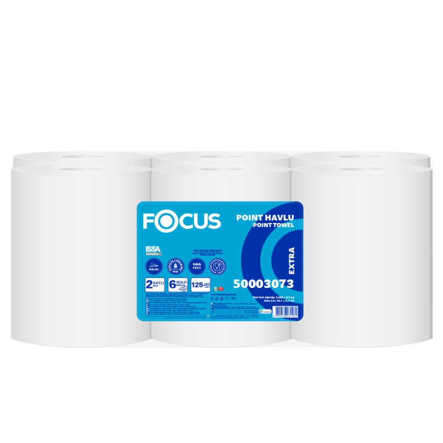 Focus Ekstra İçten Çekmeli Havlu 6'lı 125m