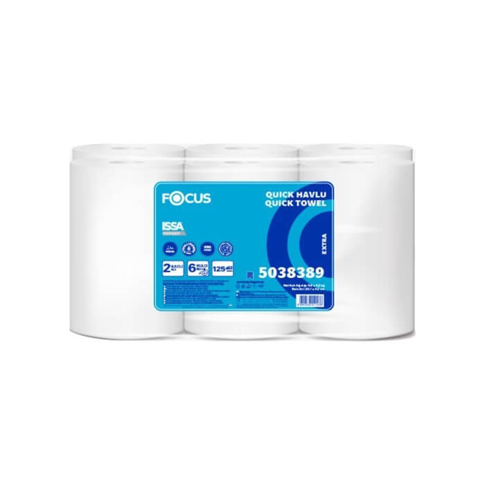 Focus Quick Extra Sensörlü Makine Havlusu 6'lı 125m
