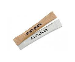 Baskılı Beyaz Stick Şeker